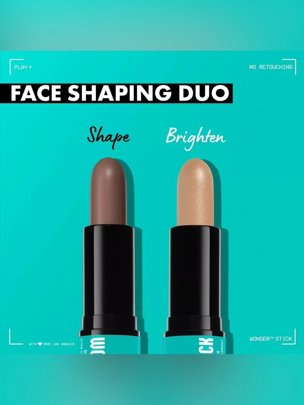 NYX Wonder Stick Cream Highlight & Contour Stick - Fair, NEW